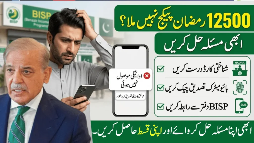 Ramzan Relief Package Rs 12500 Not Received – Complete Solution